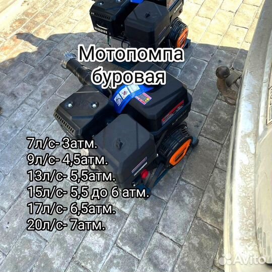 Мотопомпа для откачки воды. Буровые мотопомпы