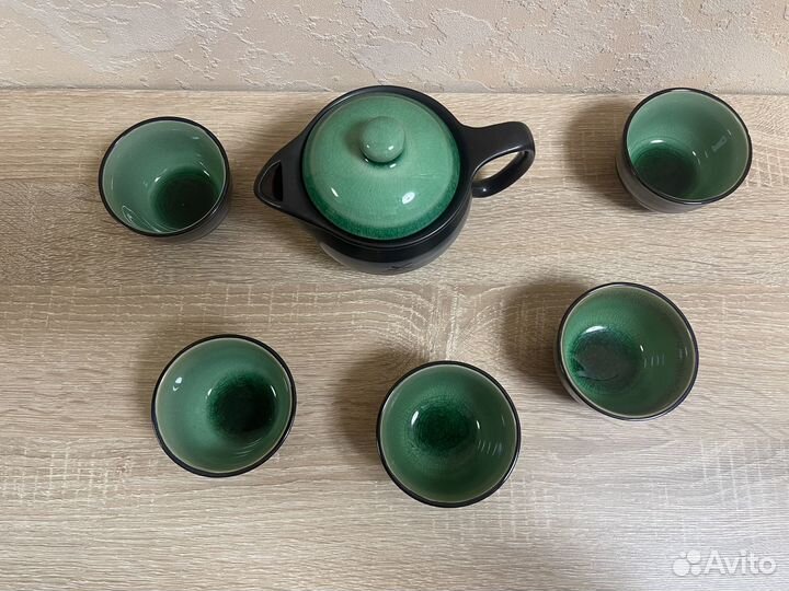 Чайный набор чайник чашки пиалы на 5 персон