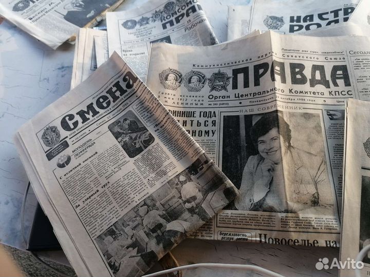 Советские газеты СССР, подбор по дате 1984-1987