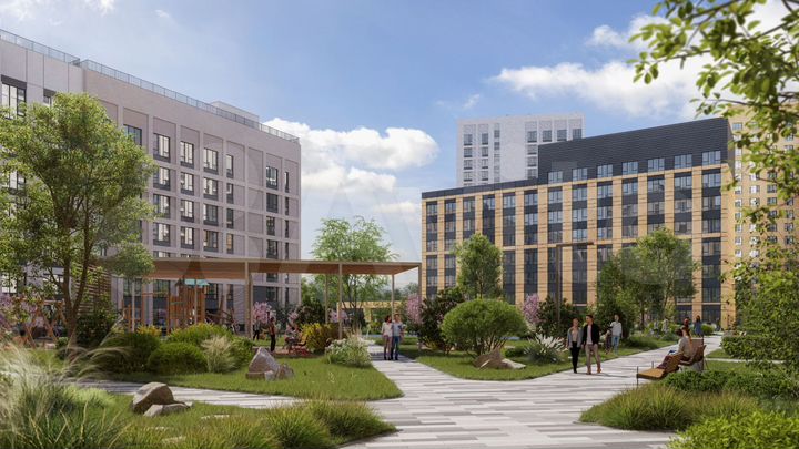 2-к. квартира, 61,3 м², 6/16 эт.