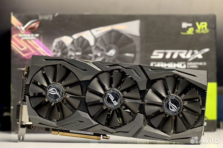 Видеокарта GTX 1070 8GB asus strix