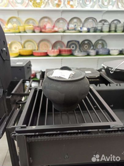 Чугунок, горшок чугунный с крышкой 1,5 л. Балезинс