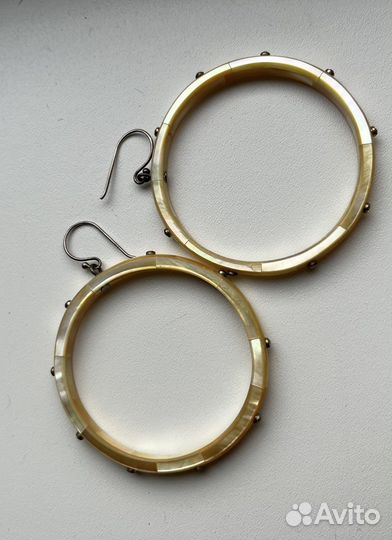 Серьги German Kabirski,перламутр/фианиты