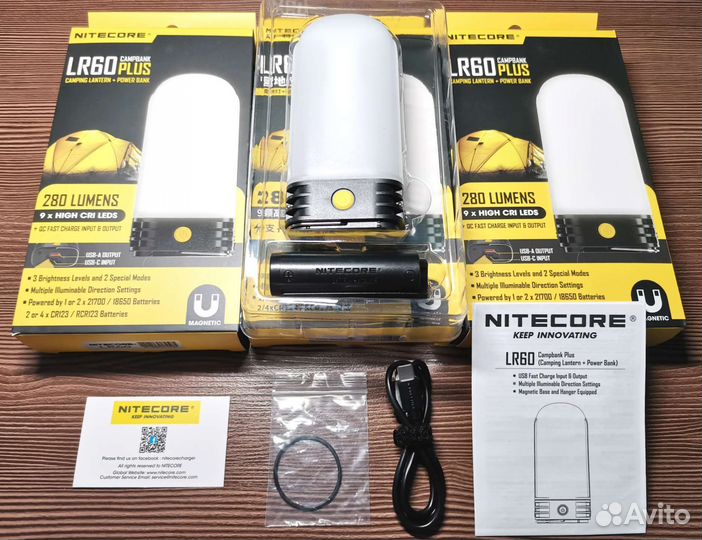 Кемпинговый фонарь Nitecore lr60 Plus 280lm