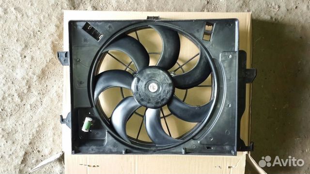 Вентилятор радиатора в сборе Kia Rio 3