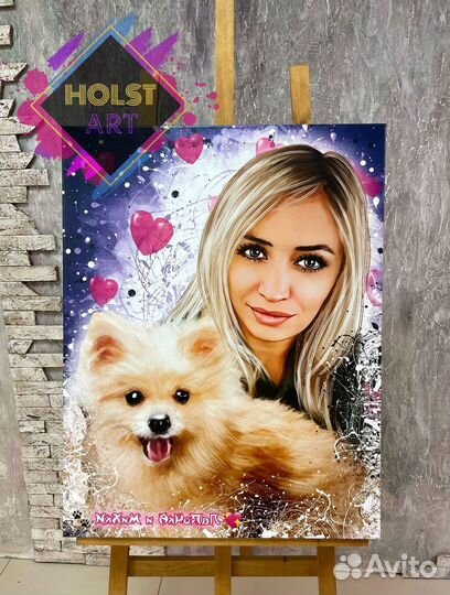 Портрет на холсте по фото