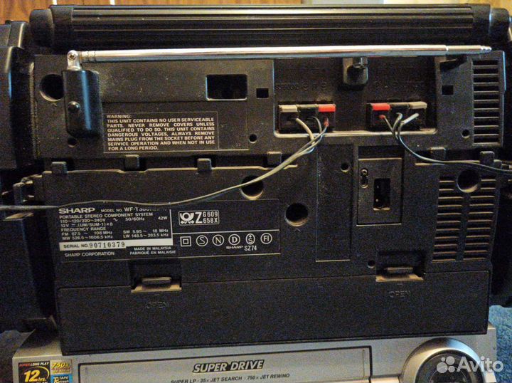 Магнитола Sharp двухкассетная Радио FM108