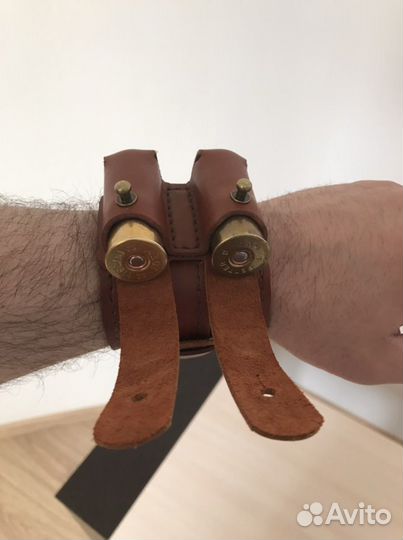 Патронташ - браслет на 2 гильзы 12к