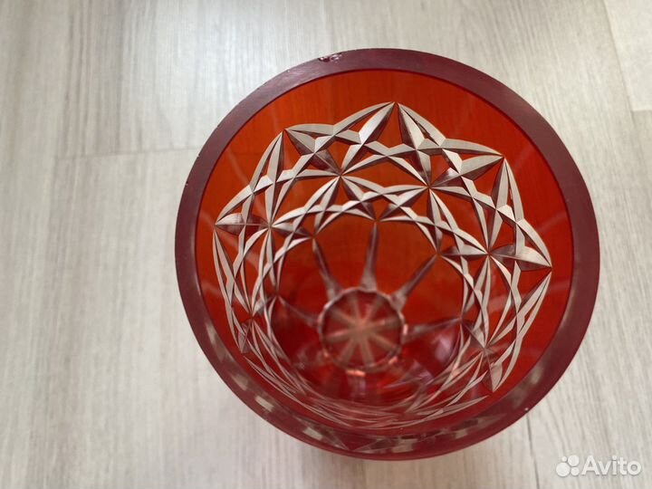 Ваза цветное стекло СССР