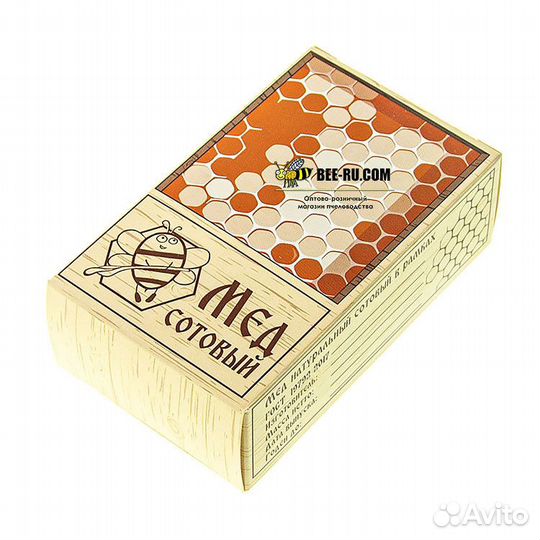 20 шт. Коробка для сотового меда Береста