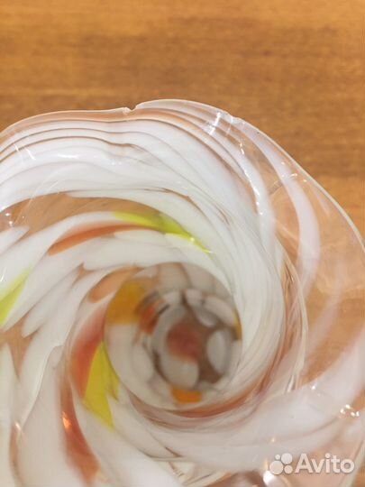 Ваза для цветов цветное стекло СССР