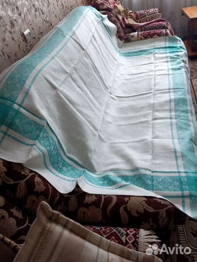 Скатерти лен СССР 4шт