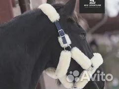 Недоуздок для лошади натуральный мех Соб