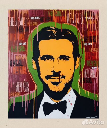 Картина акрилом на холсте 50/60