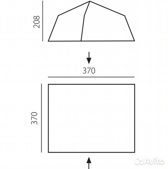 Шатер Camp зеленый (T0465) BTrace