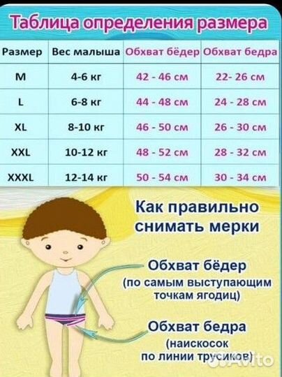 Многоразовый подгузник-трусики для плавания