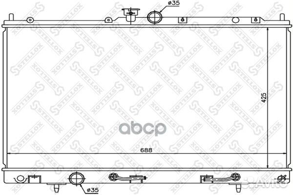 Радиатор системы охлаждения АКПП Mitsubishi Out