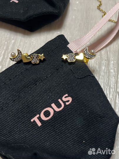 Комплект украшений tous: колье+серьги
