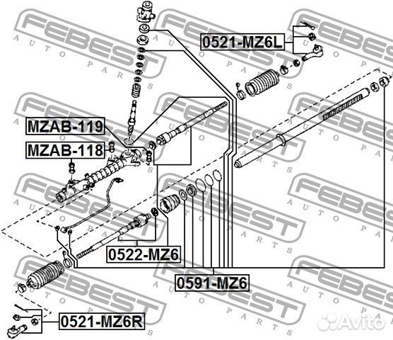 Наконечник рулевой правый