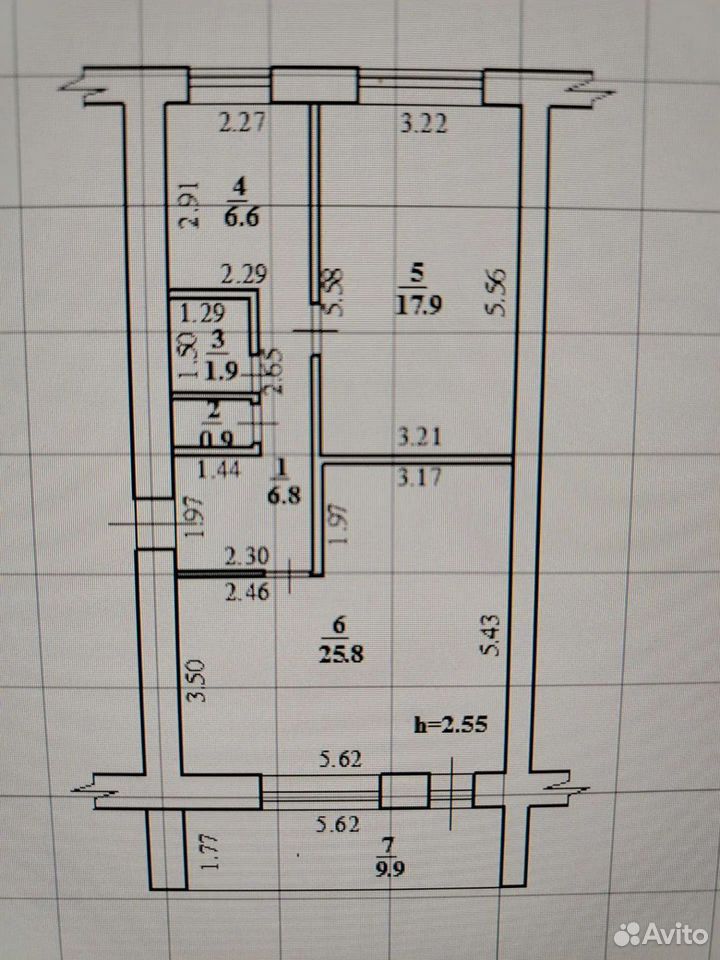 2-к. квартира, 63 м², 3/9 эт., Стерлитамак