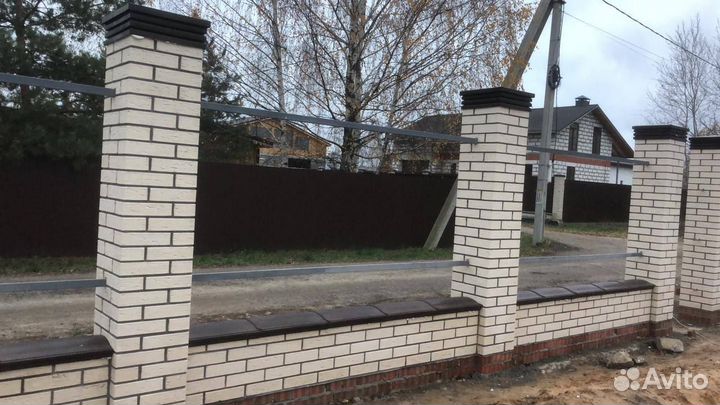 Колпак для защиты забора 1,5х1,5 или 2х2 кирпича