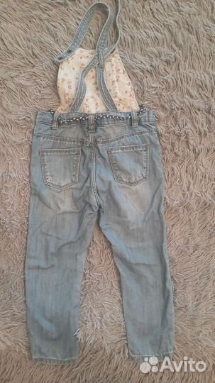 Джинсовый комбинезон zara