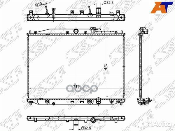 Радиатор Honda Stepwgn 05-09 HD0009-RG Sat