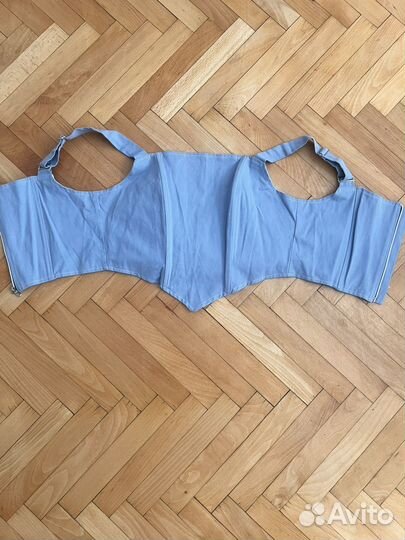 Топ корсет джинсовый