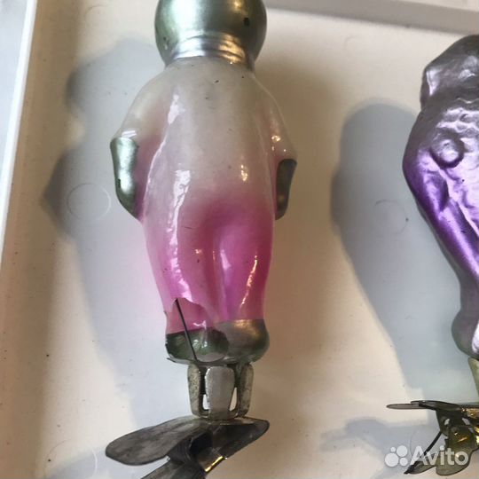 Новогодние игрушки СССР на прищепке