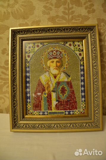 Иконы бисером - ручная работа
