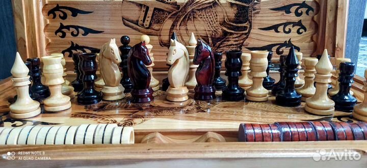 Шашки шахматы нарды ручной работы