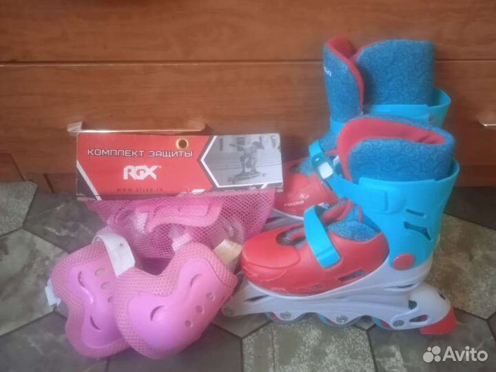 Роликовые коньки детские раздвижные 30