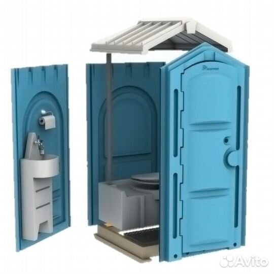 Бу туалетные кабины, чистый и мытый пластик