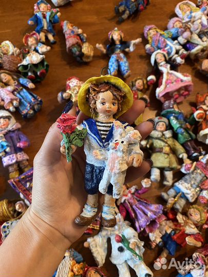 Ватные елочные игрушки