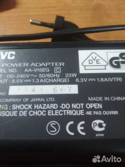 Зарядка аккумуляторов видео камер panasonic и jvs