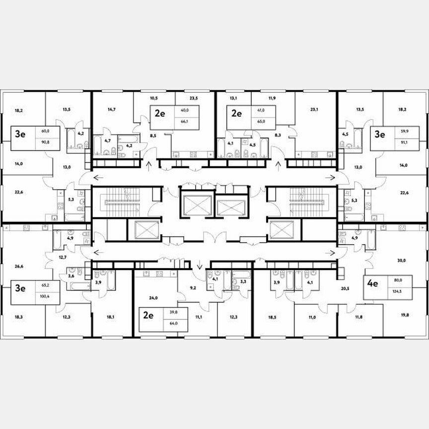 3-к. квартира, 90,8 м², 27/35 эт.