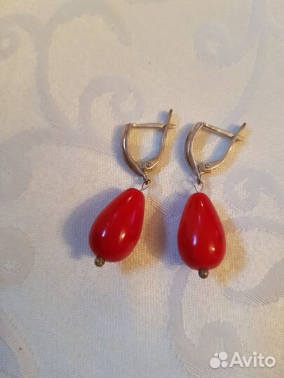 Серьги серебро 925