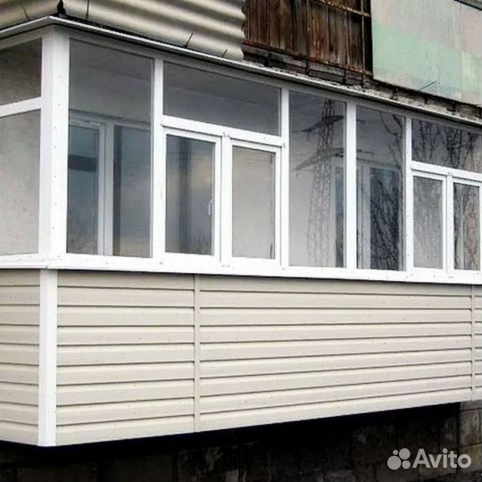 Балкон пластиковый Установка