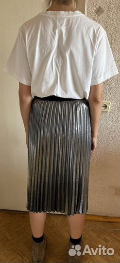 Юбка металлик