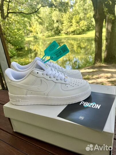 Nike Air Force 1'07 white low Оригинал Poizon