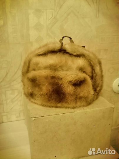 Норковая шапка ушанка-трансформер СССР