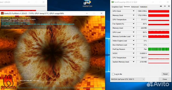 Мощный пк с монитором, Ryzen 5-3600, GTX 1050Ti