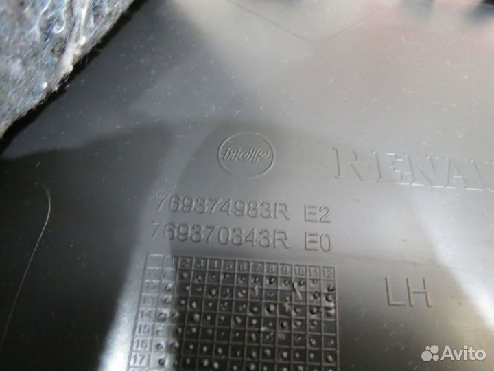 Обшивка стойки багажника левая Renault Duster