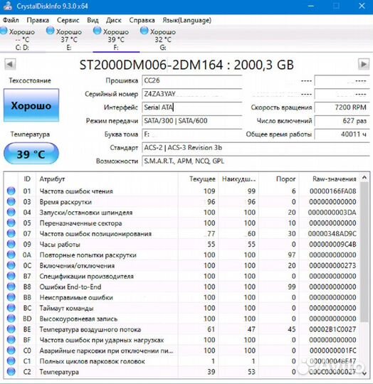 Жесткий диск Seagate 2 Tb ST2000DM006
