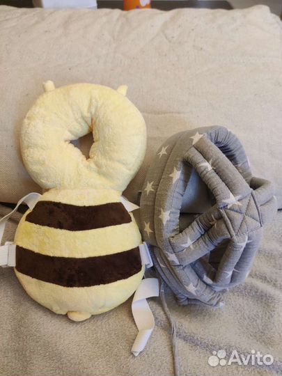 Детский мягкий шлем и защитный рюкзачок