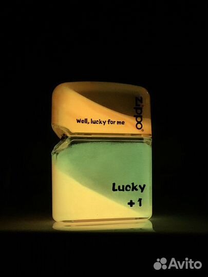 Зажигалка Zippo Luminous светящаяся Lucky +1