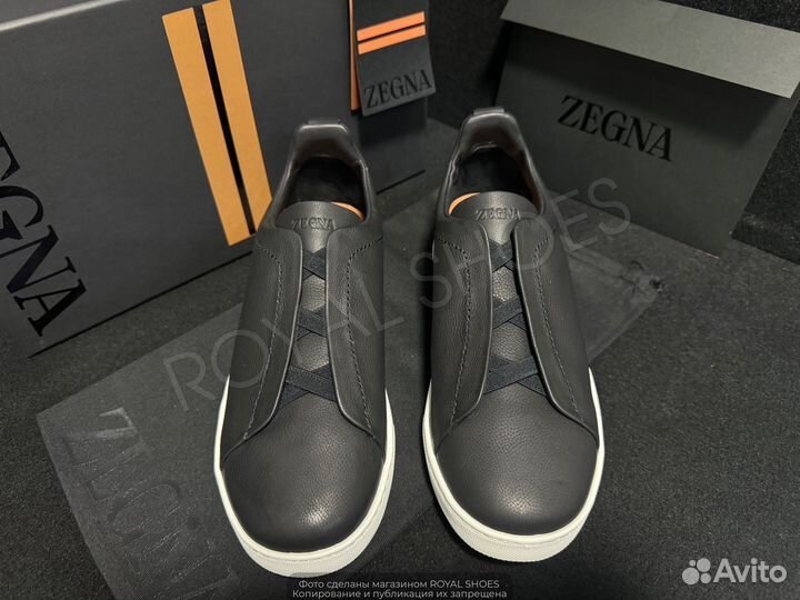 Кеды мужские Zegna Triple Stitch