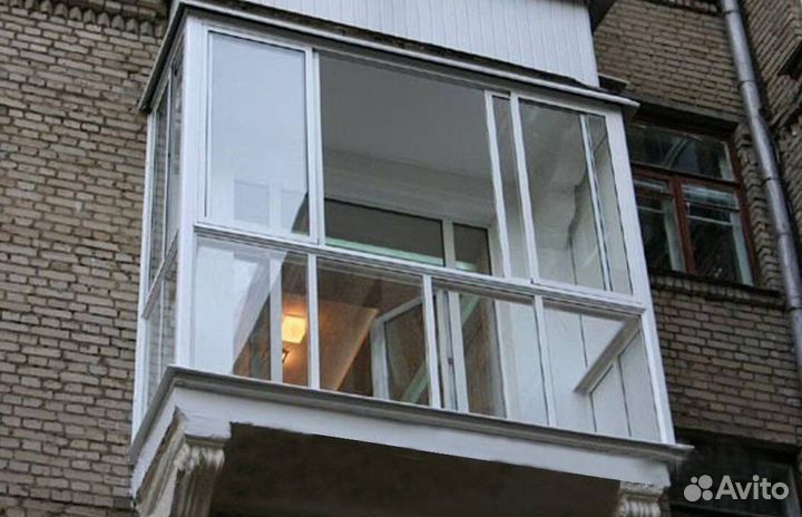 Остекление балконов и лоджий под ключ I5274