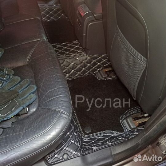 3D коврики из экокожи volvo s80