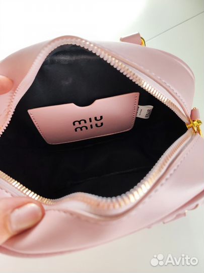 Сумка Miu Miu розовая с QR- кодом